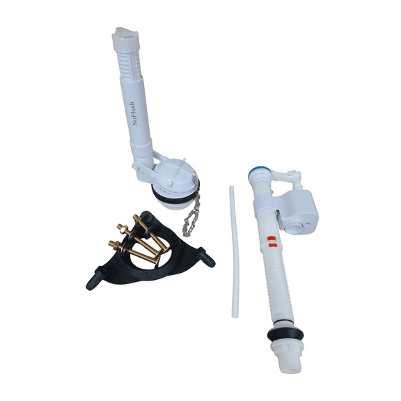 Kohler Alouette Replacement Toilet Flush and Fill Valve Kit with Adjustable Overflow Tube for Strongest Flush by NuFlush