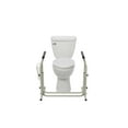 thumbnail image 5 of Drive Medical RTL12079 Stand Alone Toilet Safety Rail Aluminum - White, 5 of 12