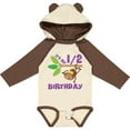 thumbnail image 3 of Inktastic Half Birthday 6 Months Baby Monkey Boys or Girls Long Sleeve Baby Bodysuit, 3 of 5