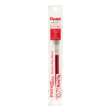 UPC: 0072512167083 | Pentel EnerGel X Retractable Liquid Gel Pens  Metal Tip  Medium Point  Red