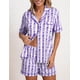 thumbnail image 5 of Conjunto de pijama estilo preppy for mujer, ideal for el verano. Incluye shorts de algodón, estampado oceánico y shorts a juego., 5 of 7