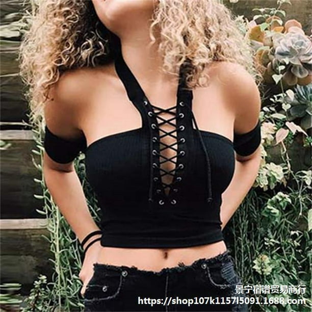 Blusas Juveniles Blusas Cortas Con Hombros Descubiertos Crop Tops