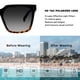 thumbnail image 5 of Gafas de sol mosanana cuadradas oversize para mujer en negro demi, 5 of 7