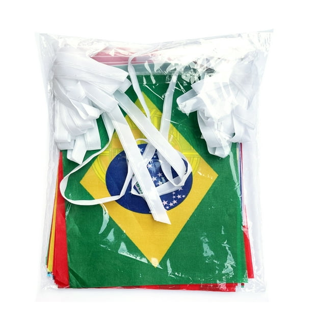 Lucakuins String Flag, World Cup Competition Cheering Prop Hanging Photo Supply Party Flags Ornaments