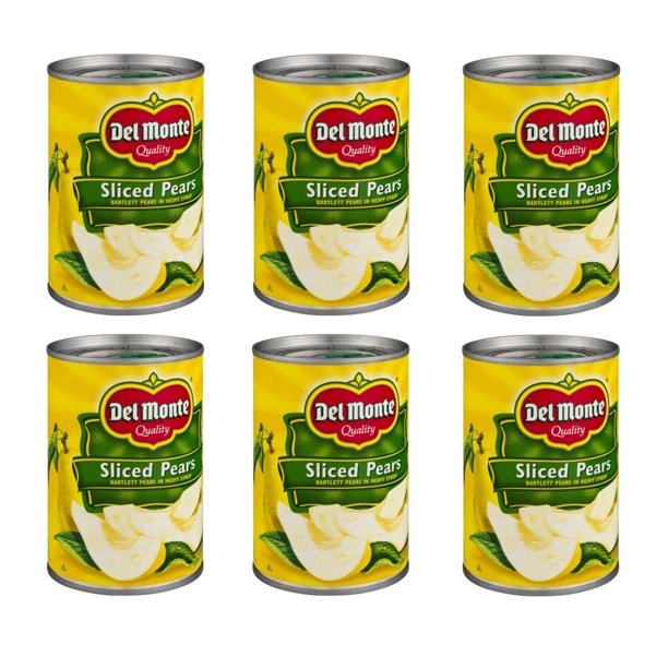 Del Monte Canned Bartlett Sliced Pears in Heavy Syrup, 15.25Ounce
