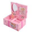 thumbnail image 4 of Caja de joyería musical para niños caja de música de princesa bailando caja de almacenamiento de joyas de plástico rosa de dibujos animados caja de música con pequeñas ANGGREK Otros, 4 of 8