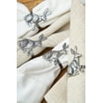 thumbnail image 3 of Easter Charcoal Bunny Rabbit Napkin Ring Set of 4, 3 of 4