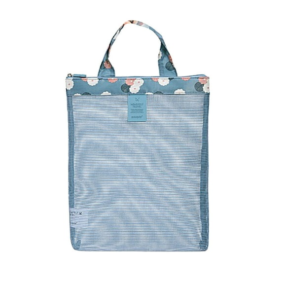 LULULION Beach Bags for Women Vacation Blue 1Pcs Tote Design