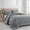 Light Grey, variant on 3 Pieces Queen Size Comforter Set, All Season Lightweight Breathable Bedding Set with 1 Down Alternative Comforter and 2 Pillowcases, Light Grey