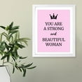 thumbnail image 6 of Designs ByLITA You Are A Strong And Beautiful Woman, 5 x 7 White Wall Print (Framed) | Home Decor, 6 of 7