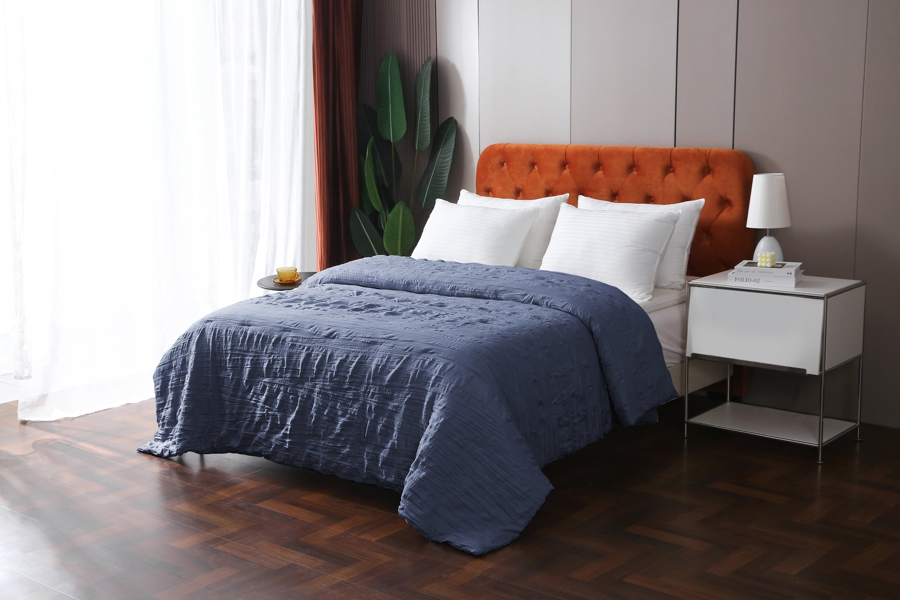 Crinkled Down Alternative Blanket