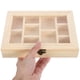 thumbnail image 5 of Caja de madera sin terminar, compartimento organizador de joyas, caja de almacenamiento de joyería de madera DIY con tapa, 5 of 7