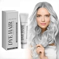 thumbnail image 1 of Tinte para el cabello gris plateado con amoníaco, vegano, con cobertura de hasta el 100% de las canas y color de larga duración para mujeres y hombres., 1 of 5