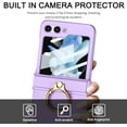 thumbnail image 5 of Galaxy Z Flip 5 Case with Ring Holder, Upgraded Hinge Protection Screen Protector Multi-Functional Ring Ultra-Thin Protective Case for Samsung Galaxy Z Flip 5 2023 - Green, 5 of 8