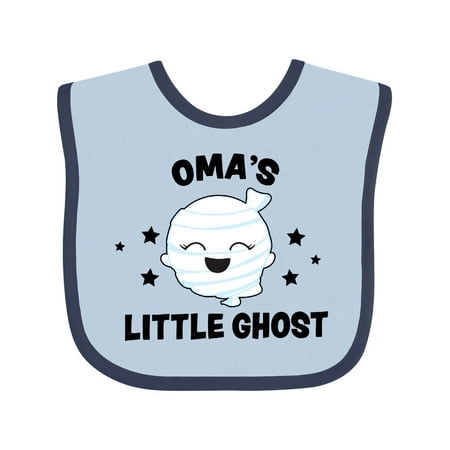 

Inktastic Cute Oma s Little Ghost with Stars Gift Baby Girl Bib