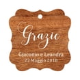 thumbnail image 1 of Darling Souvenir Wedding Favor Tag Grazie Wedding Thank You Gift Custom Hang Tags-Rustic Wood-100 Tags, 1 of 1