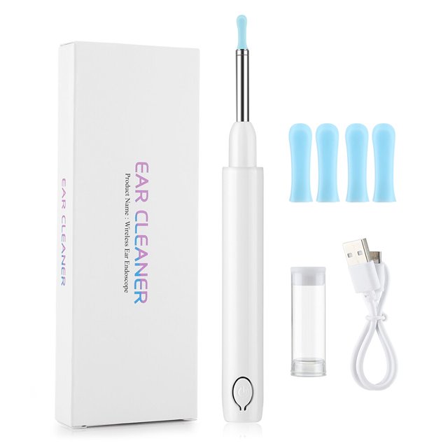 Limpiador de oído inalámbrico, endoscopio con WiFi, otoscopio HD 3,9 P, 4,2mm, 1080mm