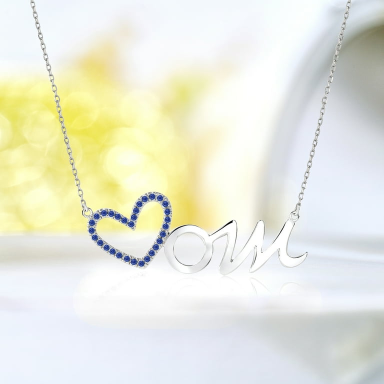 Mom open heart necklace deals