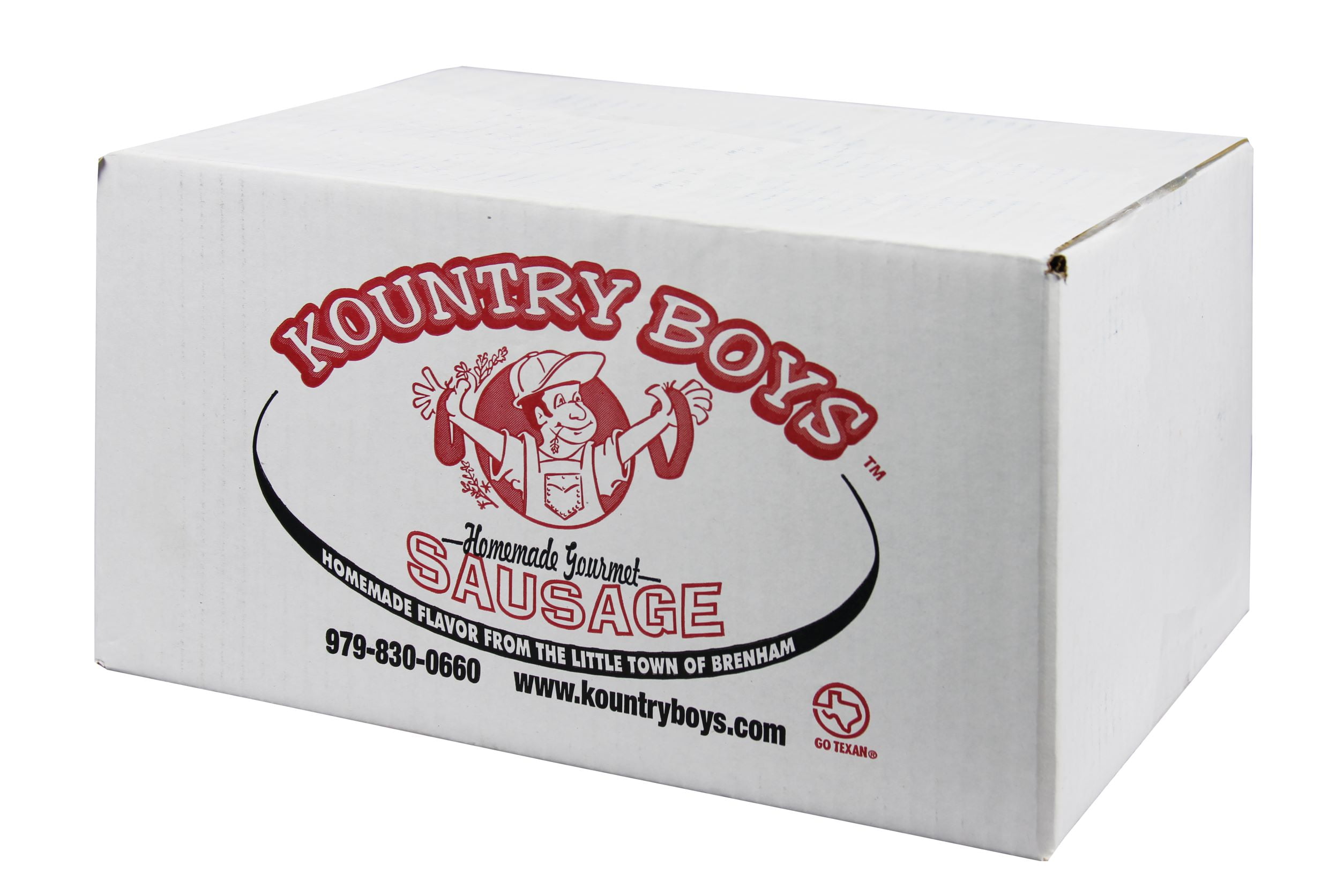 Kountry Boys Jalapeno Smoked Pork Beef Sausage with Garlic, 24