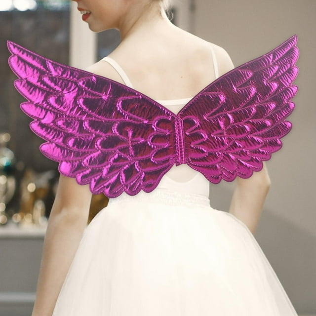 BELOVING Aile pour Enfants Angel, Aile aankleden, Aile Chérubin, Aile de Fée Papillon pour Femmes Rose Rouge