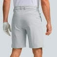 thumbnail image 3 of cocolona Mens Shorts Summer Casual Button Work Shorts Outdoors Hiking Shorts Loose Solid Color Business Suit Shorts, 3 of 6