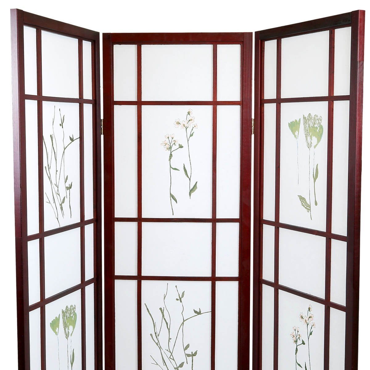 High Quality Oriental Room Divider Hardwood Shoji Screen 3 Panel Small