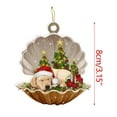 thumbnail image 3 of 1PC Christmas Stickers/Xmas Tree Hanging Pendants Decorative Exquisite Home Farmhouses Party Decor,D, 3 of 4