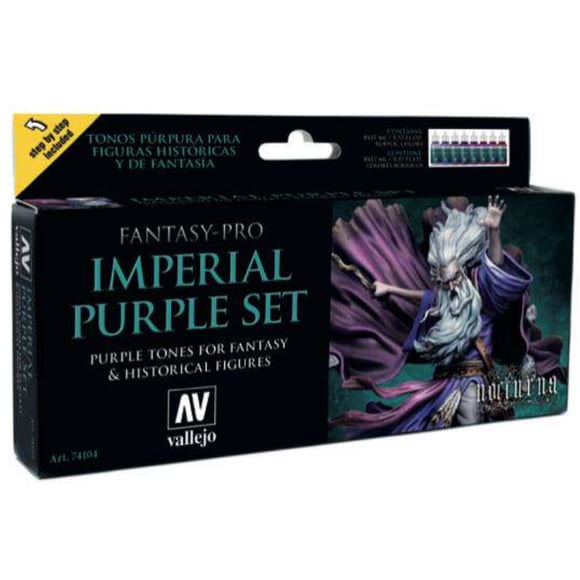 Vallejo Fantasy-Pro Violet Impérial Ensemble de Peinture Acrylique pour Miniatures