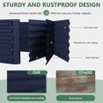 thumbnail image 5 of FOOWIN 2 Pack 8x4x2ft Outdoor Metal Raised Garden Bed,Planter Box for Vegetables,Flowers,Herbs w/478 Gallon Capacity, Blue, 5 of 7