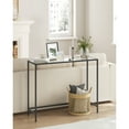 thumbnail image 4 of VASAGLE Entryway Table, Console Table, Tempered Glass Tabletop, Modern  Easy Assembly, with Adjustable feet, 4 of 6