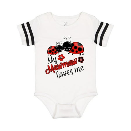 

Inktastic My Mawmaw Loves Me with Cute Ladybugs Gift Baby Boy or Baby Girl Bodysuit
