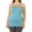 Dusty Teal, variant on Women & Plus Seamless Triple Criss Cross Front Long Cami Tank Top (2PK: DK Burgundy/Deep Coral, 1X/2X)