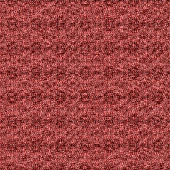 Ahgly Company Indoor Square Patterned Chilli Pepper Red Area Rugs, 7' Square