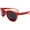 Red, variant on Unisex Modern Classic Polarized Horn Rimmed Sunglasses - The Lady In Red The Man In Grey - Grey