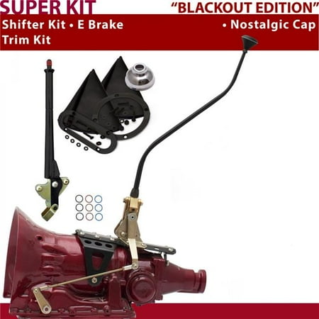 American Shifter C6 Shifter Kit Black 23 in. Swan E Brake Trim Kit for DDEBD