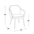 thumbnail image 3 of LumiSource Buena Dining Chair - Set of 2, 3 of 9