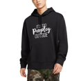 thumbnail image 2 of It's Too Peopley Outside Hoodie Funny Sarcastic Saying Quote Pullover Hoodie Black, 2 of 7