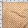 thumbnail image 3 of oneOone Cotton Poplin Twill Orange Fabric Houndstooth Sewing Craft Projects Fabric Prints By Yard 56 Inch Wide, 3 of 4