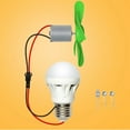 thumbnail image 2 of Lefu Mini Wind Turbine Motor w/Blades Power Alternative Energy Generator LED DIY Kit, 2 of 4