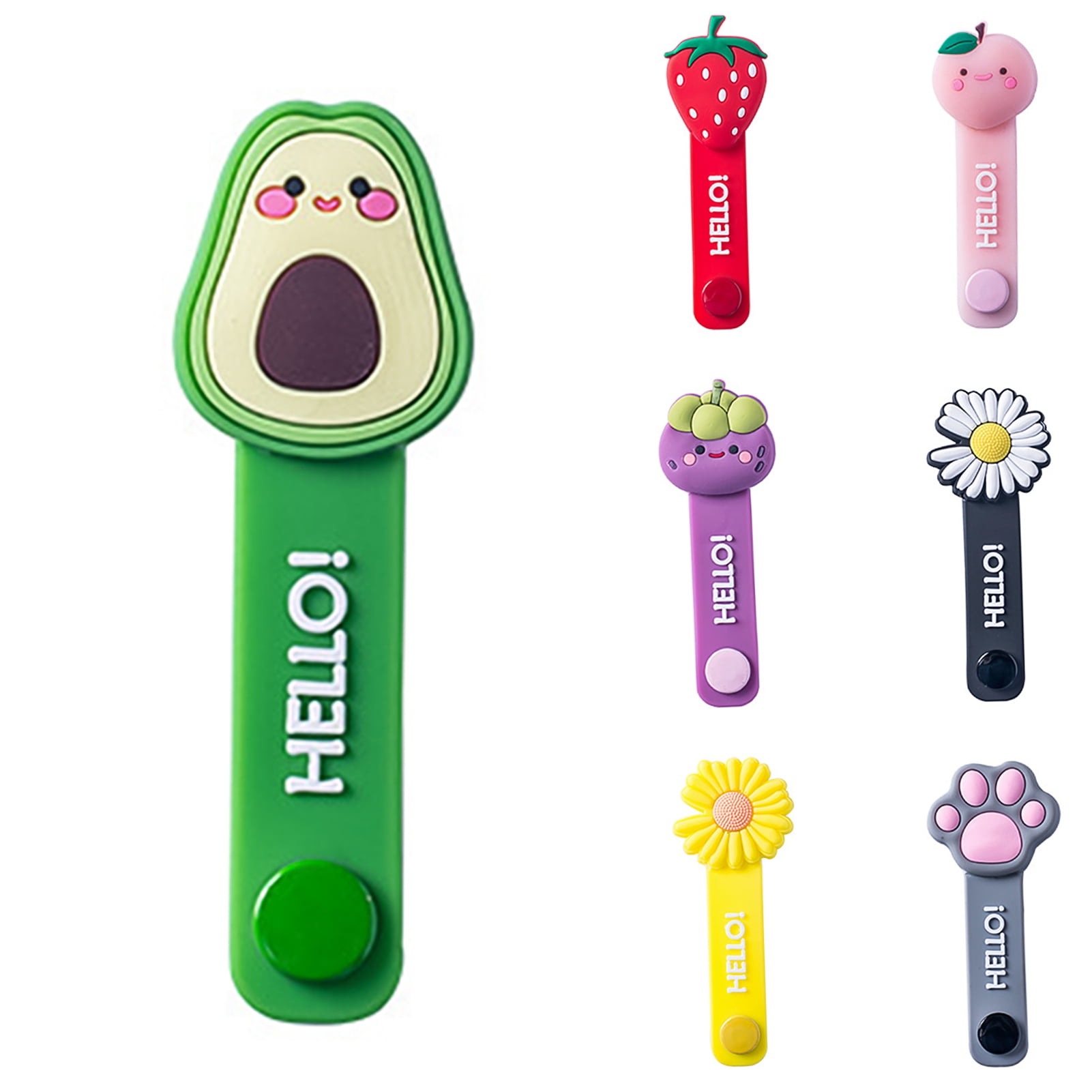 SPRING PARK Silicone Cord Organizer Holder Cable Management Clips for