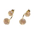 thumbnail image 4 of 1 Pair Tiny Zircon Stud Earrings Ear Piercing Jewelry Crystal Earrings Rhinestones Earrings, 4 of 7