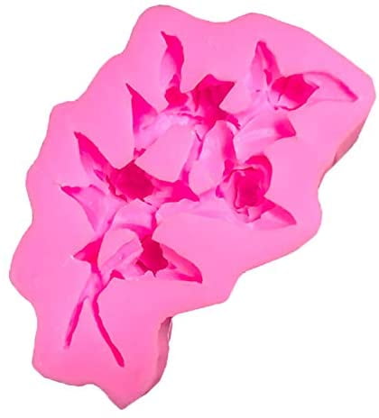 ABCISI 3D Flowers Silicone Rose Mold, Fondant Cake Chocolate Mold, Dried Flower Jewelry Decorative Mold, Resin Epoxy Clay Mold Pastry Baking Tools