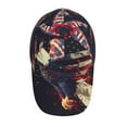 thumbnail image 2 of Kdxio Unisex Watercolor Bald Eagle Pattern Baseball Cap Unisex Washed Classic Adjustable Hat, 2 of 5