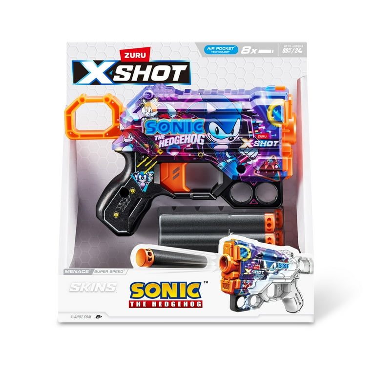 XSHOT SKINS MENACE Super Speed Sonic The Hedgehog Outdoor Blaster