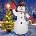 thumbnail image 6 of 8ft Snowman Christmas Inflatables, Blow up with LED Lights Built-in for Holiday/Party/Yard/Garden Decoration, 6 of 7