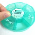 thumbnail image 4 of EeaseCA Portable Electronic Digital Pill Box Timer with Alarm Date Display Smart Pill Case Reminder (Green), 4 of 8