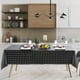 thumbnail image 2 of Mantel rectangular de PVC a cuadros - Vinilo lavable 100% impermeable, a prueba de aceite y resistente a las manchas para comedor, restaurante y fiestas, negro, 54 x 80 pulgadas Adepaton CJWUS-4090, 2 of 7