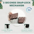 thumbnail image 3 of Decking Tiles - 12 Slats, Dark Brown, 3 of 8