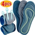 thumbnail image 2 of Plantillas ortopédicas de espuma viscoelástica para zapatos, desodorización antibacteriana, absorción de sudor, almohadillas para correr, 4 Uds., 2 of 5