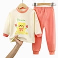 thumbnail image 4 of TOWED22 Baby Boy Fall Winter Clothes 2pcs Cotton Graphic Tee Cotton Joggers Pants Toddler Outfits Casual Clothing(Light Yellow,5-6 Y), 4 of 4